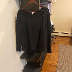 BCBG Generation Hooded Crossover Snap pullover